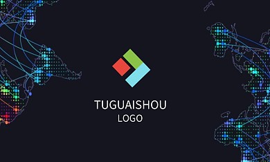 2023年科技简约线条大气横版名片