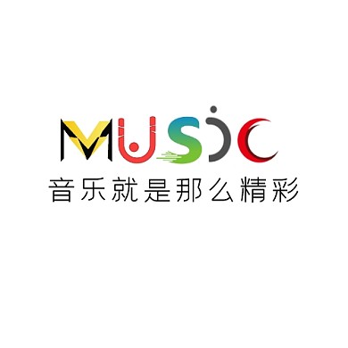 字母创意简约电子音乐LOGO