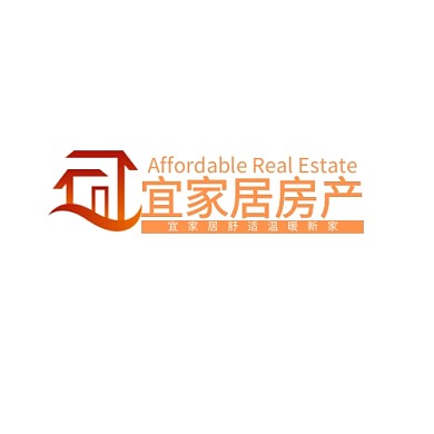 宜家居舒适房产销售logo设计	