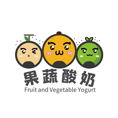 果蔬酸奶水果蔬菜简约平面LOGO