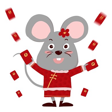 图怪兽鼠年原创元素