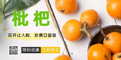 在线制作枇杷横版海报