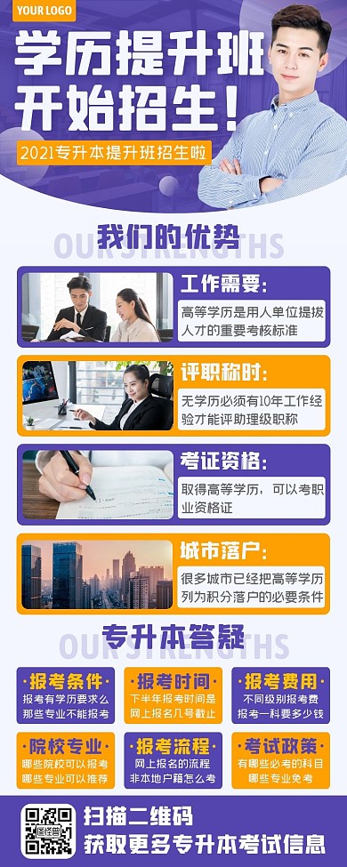 专升本成人自考学历提升课程培训班招生长图