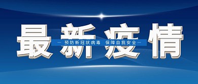 蓝色简约预防新冠状病毒公众号封面首图
