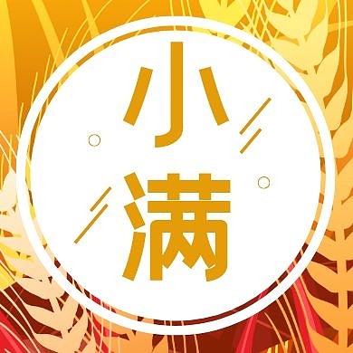 简约扁平传统节气小满公众号次图