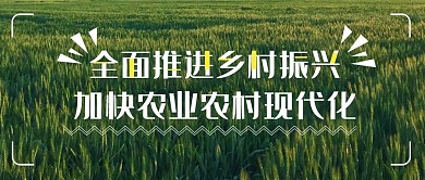  全面推进乡村振兴公众号封面首图