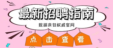 最新招聘指南卡通简约亮光红包封面