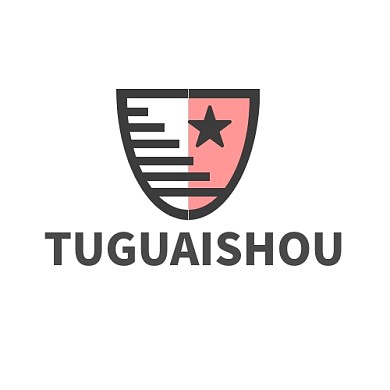 黑色粉色简约盾牌保安公司logo设计