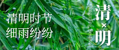 清明时节细雨纷纷公众号封面首图