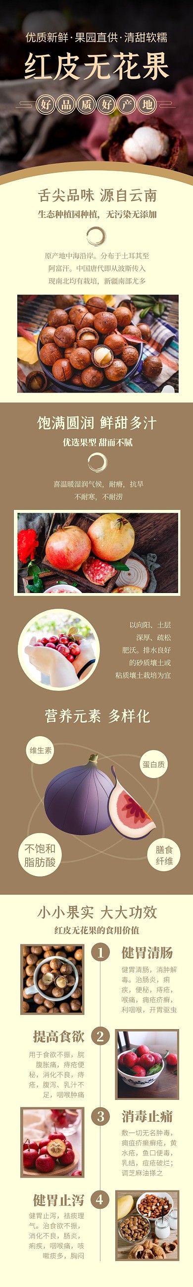 淘宝无花果营销宣传详情页