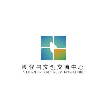 文化创意交流渐变风logo