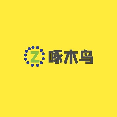 创意简约大气啄木鸟电商logo标志标识