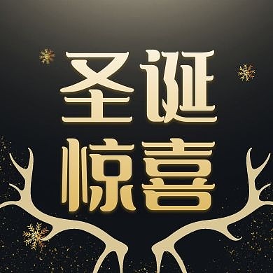 圣诞节惊喜活动黑金公众号次图