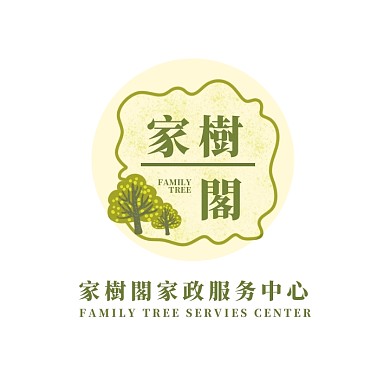 生活服务家政中心清爽绿色logo