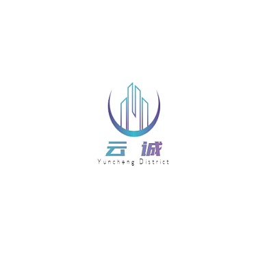 彩色渐变现代风格云诚logo