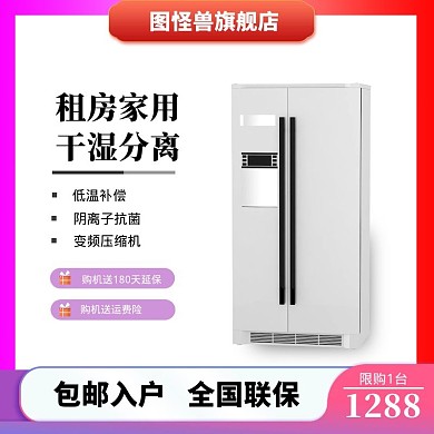 冰箱干湿分离电子类淘宝电商主图