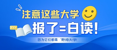 这些都是野鸡大学报了=白读公众号封面