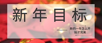 小清新 新年目标