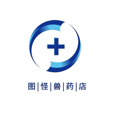 药店logo蓝色