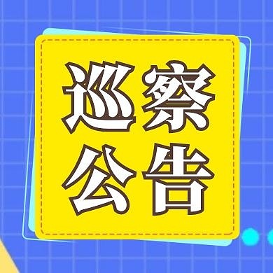 巡察公告卡通蓝色格纹公众号次图