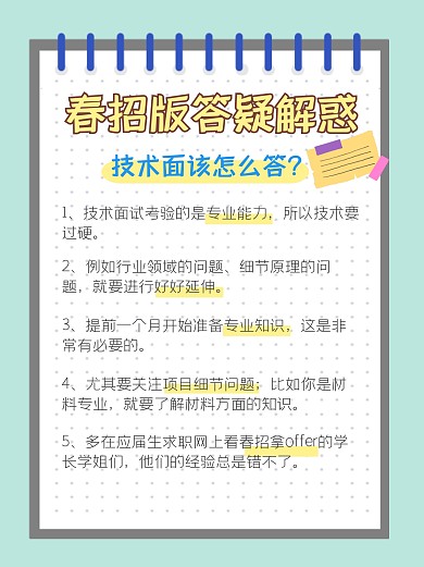 春招版答疑解惑小红书封面