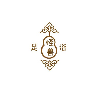 logo设计葫芦足浴古风门店头像
