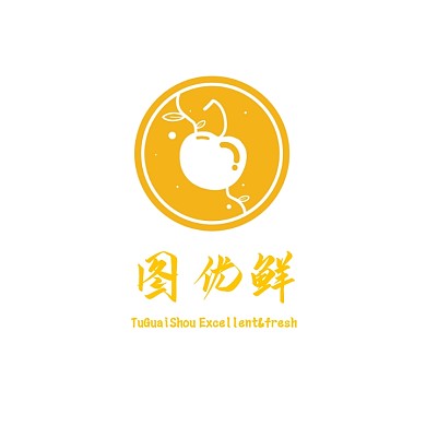 生鲜水果电商LOGO橘子橙子