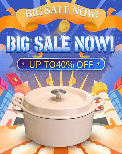 电商厨房用品汤锅创意促销海报