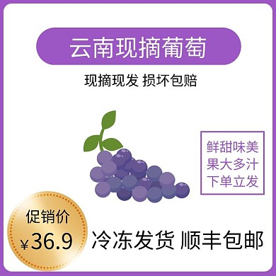 葡萄紫色简约时尚主图直通车