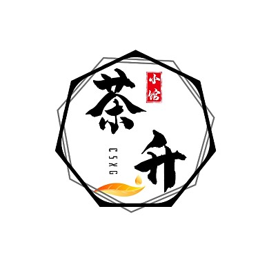 图标文字茶logo
