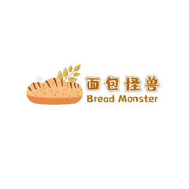 黄色面包图文甜品logo