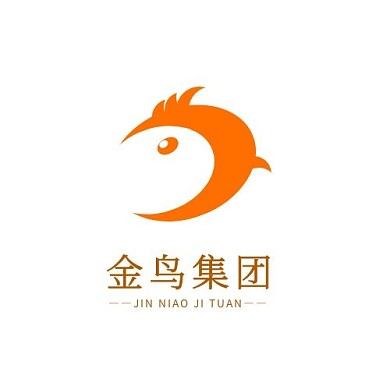 简约金鸟LOGO形状