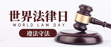 世界法律日法律简约公众号封面首图