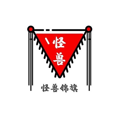 卡通类型旗帜类logo设计