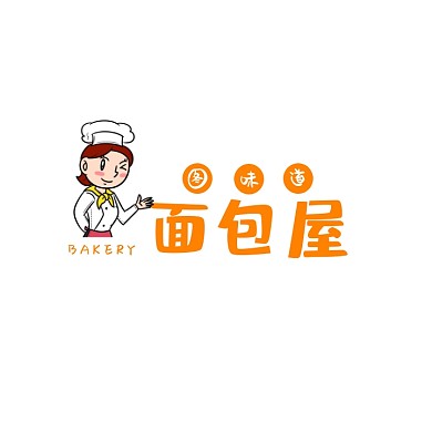 餐饮logo面包店平面logo厨师帽子
