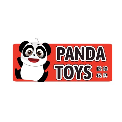 简约创意个性熊猫儿童母婴玩具logo