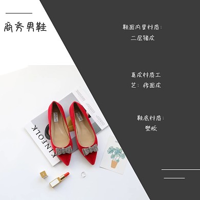 商务鞋子淘宝详情页方形拼图