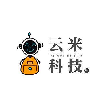 机器人社团logo蓝色科技智慧大脑
