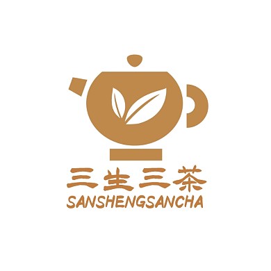 三生三茶LOGO宣传推广大气