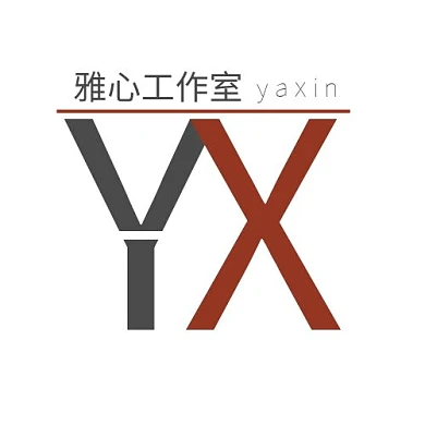 企业字母红黑简约YX平面logo