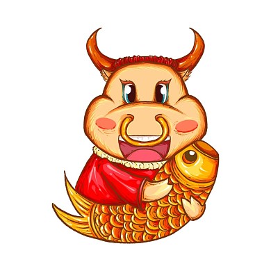 牛年国潮红包元素