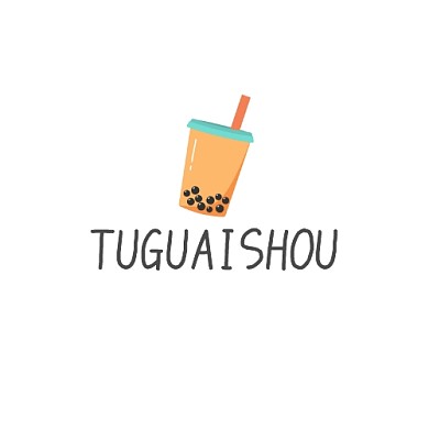 奶茶馆奶茶店卡通简约logo设计