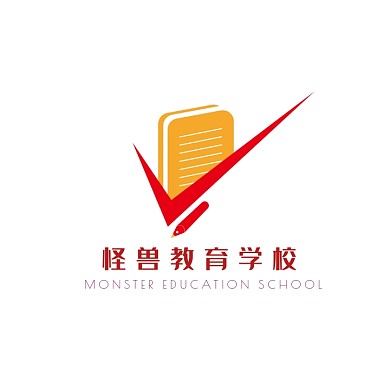 教育学院文化书本创意logo设计