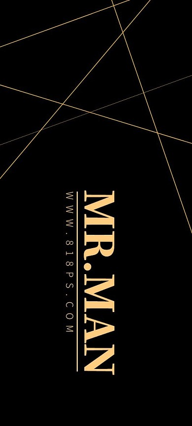 服装吊牌黑金风格创意风吊牌
