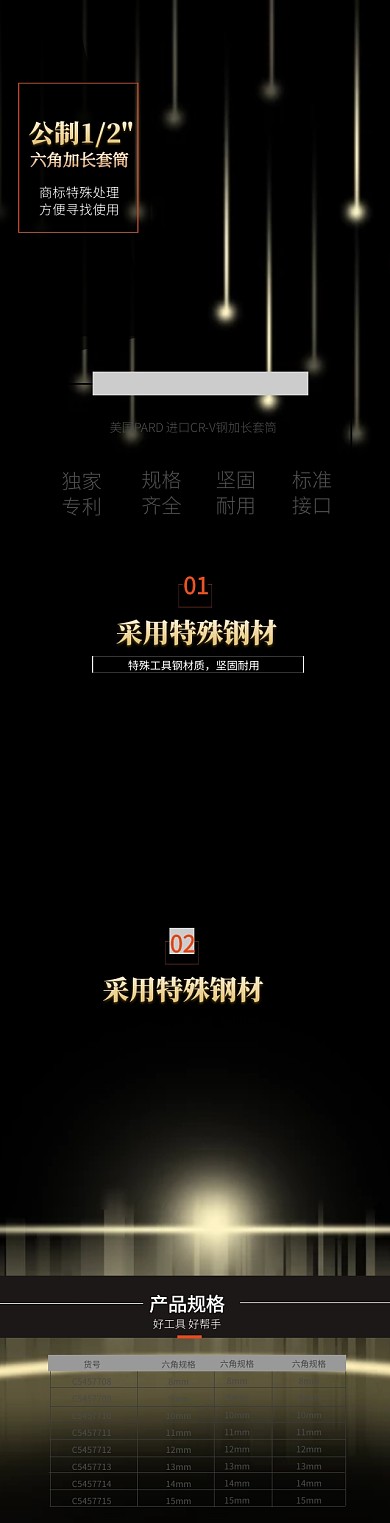 五金工具详情页