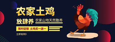 笨鸡农产品家禽淘宝移动banner
