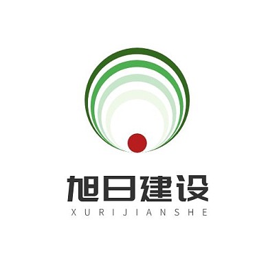 绿色渐变彩虹logo设计