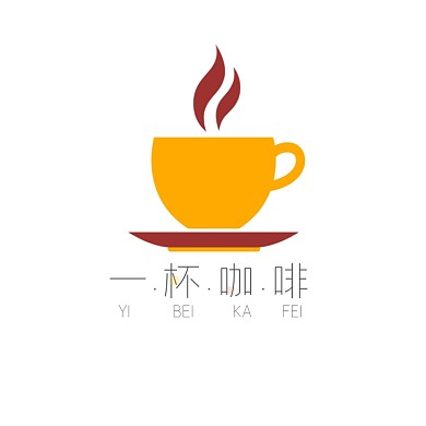 一杯咖啡餐饮logo设计