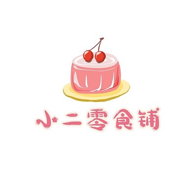淘宝零食LOGO卡通风格图标