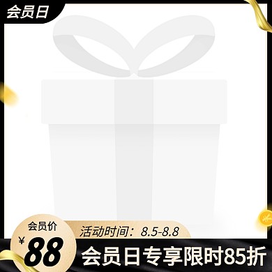 会员日促销活动创意主图图标